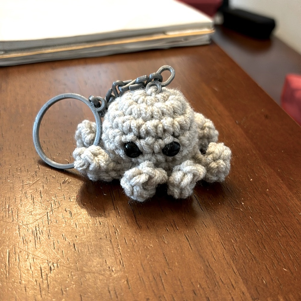 Unique original crochet octopus with chain 🐙